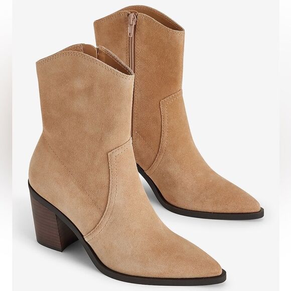 Express Shoes - Nwt Express Suede pointed toe ankle boot